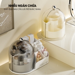 Hộp đựng cọ trang điểm, son môi, mỹ phẩn nắp xoay ngăn bụi JX2502