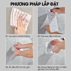 Giá treo máy xáy tóc dán tường LH-7701 nhôm anod không rỉ