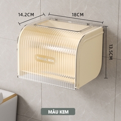 Hộp đựng giấy vệ sinh toilet W8286 nhựa ABS chống ố màu, có trục xoay dễ sử dụng