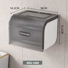 Hộp đựng giấy vệ sinh toilet W8286 nhựa ABS chống ố màu, có trục xoay dễ sử dụng
