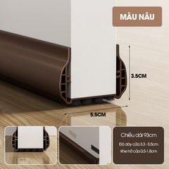 Thanh chèn chân cửa cải tiến với 2 lớp tăng khả năng cách âm và đáy lông đệm dể dàng đóng mở, ngăn côn trùng và gió bụi