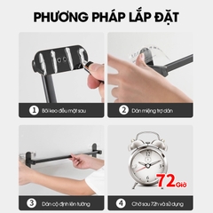 Giá để giày giá treo giày lên tường tiết kiệm không gian phòng tắm SQ-5266 Nhôm Anod không rỉ