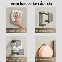 Móc treo thau nhựa, móc treo chậu rửa chén chậu giặt đồ RX12 thép carbon không rỉ