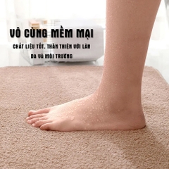 Thảm chùi chân lâu chân lông cashmere nhân tạo