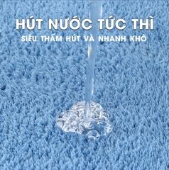 Thảm chùi chân lâu chân lông cashmere nhân tạo