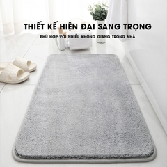 Thảm chùi chân lâu chân lông cashmere nhân tạo