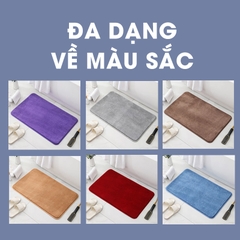 Thảm chùi chân lâu chân lông cashmere nhân tạo