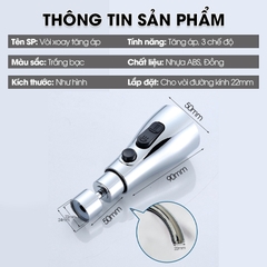 Vòi xoay tăng áp lõi đồng 2 cực 3 chế độ 9302