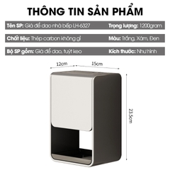 Giá để dao kệ dao để bàn treo tường LH-6327 thép carbon chống rỉ