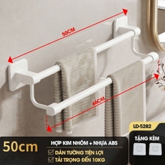 Giá treo khăn nhà tắm LD-5282 hợp kim nhôm không rỉ