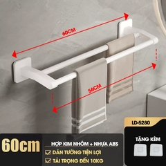Giá treo khăn nhà tắm LD-5280 hợp kim nhôm không rỉ