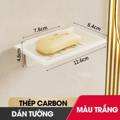 Khay đựng xà bông cục dán tường LD-1937 , khay đựng xà phòng có lỗ thoát nước thép carbon chống gỉ