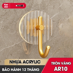 Móc treo khăn treo đồ decor phòng tắm vật liệu Acrylic cao cấp AR10 tặng kèm keo dán