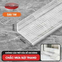 Chắn nước mưa cho cửa sổ ngoài trời D1999, cuộn dài 1m/2m tích hợp sẵn keo, giúp điều hướng ngăn mưa tạt và thấm