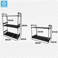 Kệ nhà bếp, kệ để đồ gia dụng nồi cơm điện, lò vi sóng, nồi chiên không dầu LD-3642, khung inox không rỉ chịu tải lớn