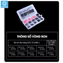 Bộ dụng cụ sửa chữa và thay thế ron gioăng cho vòi nước nhà bếp nhà tắm, thiết bị vệ sinh