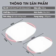 Thớt nhựa PP chuẩn vệ sinh an toàn sức khỏe dễ dàng vệ sinh lau chùi