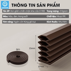 Ron giảm chấn chặn khe cửa D1900, chống va đập, giảm tiếng ồn, ngăn bụi có sẵn keo và có thể tùy chỉnh độ dày