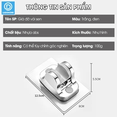 Giá đỡ vòi hoa sen dán tường GD01 có thể điều chỉnh góc nghiêng 45 độ
