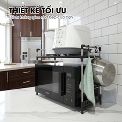 Kệ nhà bếp, kệ để đồ gia dụng nồi cơm điện, lò vi sóng, nồi chiên không dầu LD-3642, khung inox không rỉ chịu tải lớn