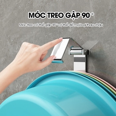 Móc treo thau chậu, móc treo rỗ nhựa RX16 phiên bản cải tiến Thép không rỉ