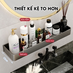 Kệ dán tường LH-5750 nhà tắm nhà bếp Bathroom Kitchen Nhôm Anod không rỉ + tặng kèm keo dán, tắt kê và vít