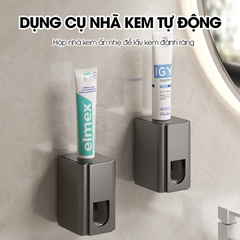 Kệ treo bàn chải và kem đánh răng có kèm cốc và dụng cụ nhã kem tự động LH-5478C