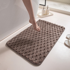 Thảm chùi chân lông nhung vân mai rùa lông dày mềm mịn chống trượt 40x60cm