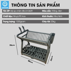 Kệ úp chén, kệ bát đĩa LH-3639