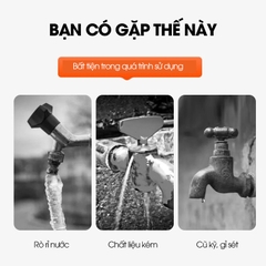 Vòi nước xả lưu lượng lớn cao cấp LD-9101, vòi xả hồ, vòi cho máy giặt, vòi nước ngoài trời sân vườn lõi to (Ren 21)