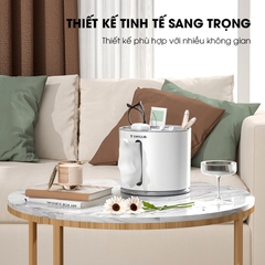 Hộp khăn giấy hộp đựng bút để bàn nhiều ngăn có thể xoay 360 TIHUA T9002