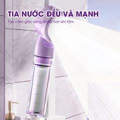 Vòi tắm hoa sen di động, vòi sen du lịch, vòi sen cầm tay có lõi lọc kèm túi đựng tiện lợi LD-9015