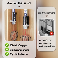 Móc treo chuyên dụng cho vợt cầu lông, móc dán tường RX21