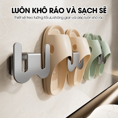 Giá để giày dép dán tường, móc treo giày dép trong nhà tắm RX13 Nhôm anod không rỉ