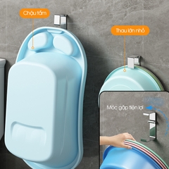 Móc treo thau chậu, móc treo rỗ nhựa RX16 phiên bản cải tiến Thép không rỉ