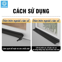 Tấm chắn nước mưa cho cửa sổ ngoài trời D1994, giúp ngăn mưa tạt và nước thấm lậu qua khe cửa sổ