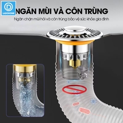 Nắp thoát nước bồn rửa mặt, bồn lavabo chống tắc cống, chống mùi, nút ấn đơn giản dễ sử dụng