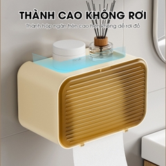 Hộp đựng giấy vệ sinh JW8810, đựng khăn giấy treo tường, nhựa PP nguyên sinh