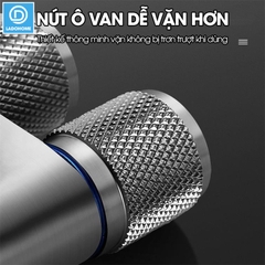 Bộ vòi xịt vệ sinh, toilet cao cấp LH-9424 thép không rỉ, lõi đồng + dây lò xo 2m, giá đỡ dán tường, van chia chữ H
