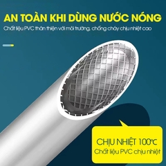 Dây sen tắm, ống nước vòi sen nhựa PVC chịu áp lực lớn