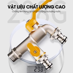 Vòi nước xả lưu lượng lớn cao cấp LD-9101, vòi xả hồ, vòi cho máy giặt, vòi nước ngoài trời sân vườn lõi to (Ren 21)