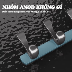 Móc treo đồ RX19 Nhôm Anod không rỉ, móc treo quần áo, móc trang trí khách sạn, căn hộ, phòng ngủ, nhà tắm, nhà bếp