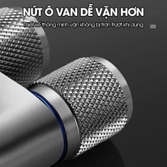 Bộ vòi xịt vệ sinh, toilet cao cấp LH-9424 thép không rỉ, lõi đồng + dây lò xo 2m, giá đỡ dán tường, van chia chữ H
