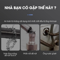 Ống dẫn nước nóng lạnh, ống nối cho bồn lavabo, bồn vệ sinh, máy giặt, máy nóng lạnh, inox 304 uốn cong tùy ý