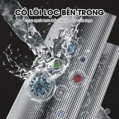 Đầu vòi lọc nước xoay 360 độ cho bồn rửa chén LV316 , lõi lọc bằng INOX 316 có lưới thép siêu mịn 2500 mắt lưới
