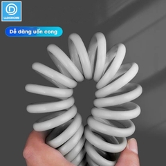 Ống nước lò xo co giãn cho vòi xịt vệ sinh, vòi xịt toilet nhà tắm nhựa PU, sử dụng được nóng lạnh