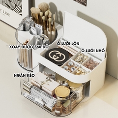 Hộp đựng trang sức, mỹ phẩm, dụng cụ trang điểm, phụ kiện makeup JX2410
