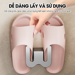Giá để giày dép dán tường, móc treo giày dép trong nhà tắm RX13 Nhôm anod không rỉ