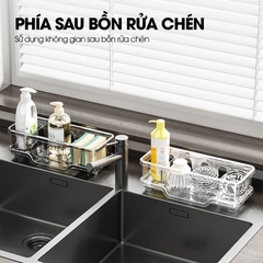 Giá để nước rửa chén, kệ để dụng cụ rửa bát đĩa LD-2457