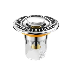 Nắp thoát nước bồn rửa mặt, bồn lavabo chống tắc cống, chống mùi, nút ấn đơn giản dễ sử dụng